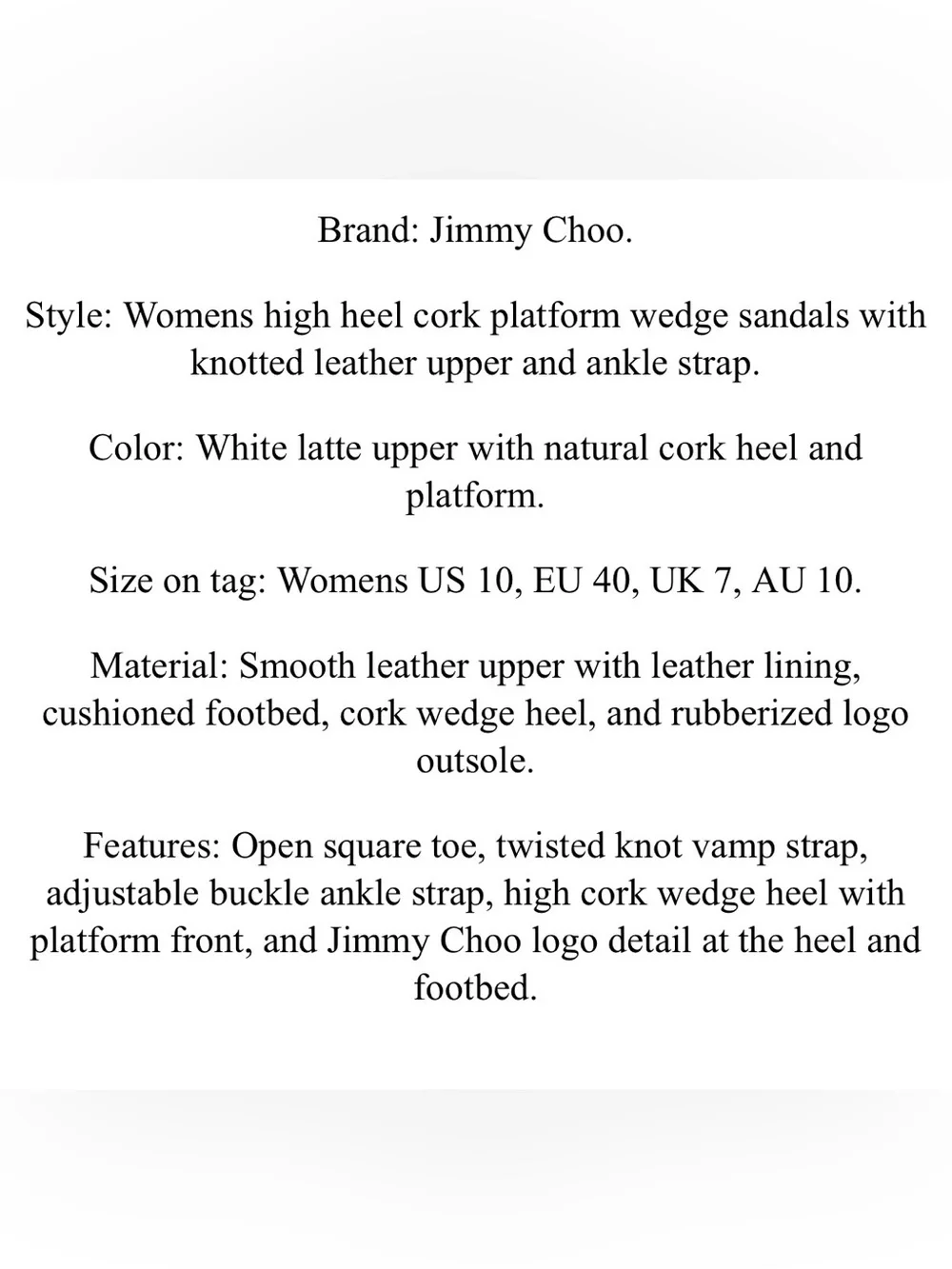 Jimmy Choo chic jimmy